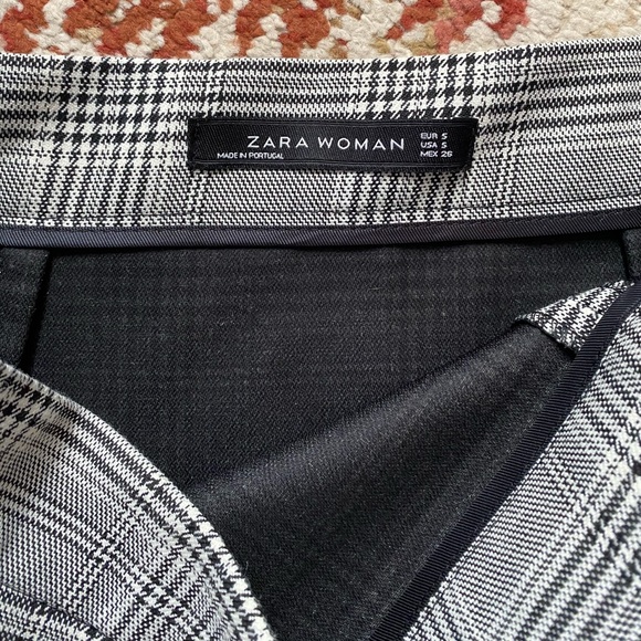 Zara mid thigh gingham skirt - Picture 4 of 5